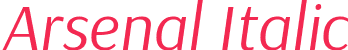 Arsenal Italic